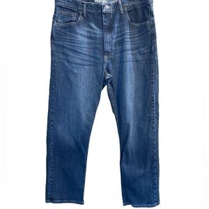 𝅺WRANGLER Advanced Comfort Jeans Denim Pants Size 38 X 30 Dark Wash